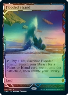 Foil Flooded Strand M/NM Magic: The Gathering MTG Zendikar Rising