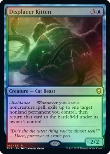 Foil Displacer Kitten M/NM Magic MTG Commander Legends: Battle For