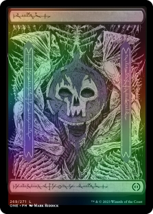 Foil Swamp (269) (phyrexian) X4 M/NM Magic MTG Phyrexia: All Will