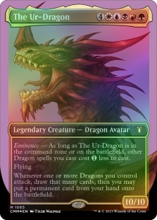 Foil The Ur-dragon (textured Foil) M/NM Magic MTG Commander