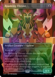 Foil Roaming Throne (borderless) M/NM Magic MTG The Lost Caverns