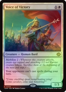 Foil Voice Of Victory M/NM Magic: The Gathering MTG Tarkir