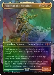 Foil Felothar The Steadfast (borderless) X4 MTG Tarkir: Dragonstorm  Commander | eBay