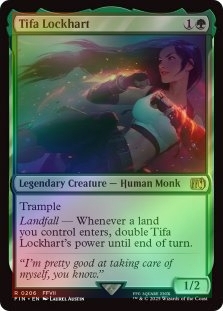 Foil Tifa Lockhart M/NM Magic: The Gathering MTG Final