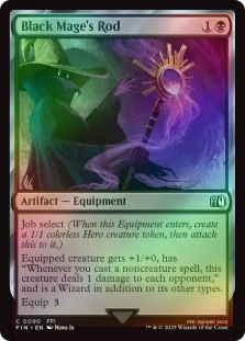 Foil Black Mage's Rod X4 M/NM Magic: The Gathering MTG Final