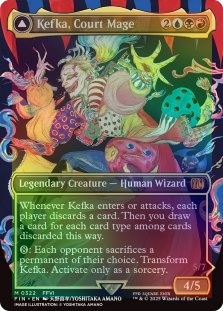 Foil Kefka, Court Mage (borderless) (322) M/NM Magic MTG Final