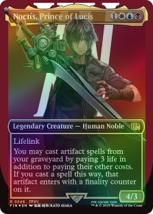 Foil Noctis, Prince Of Lucis (borderless) (surge Foil) (546) MTG
