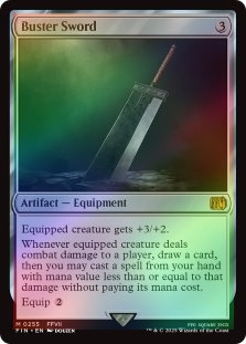 MTGバスターソード/Buster Sword ボーダーレスfoil 英語FIN ミントモール / MINT GAMES MTG(東日本橋) / 【FIN】【JPN