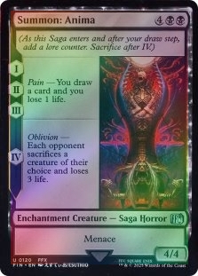 Foil Summon: Anima X4 M/NM Magic: The Gathering MTG Final