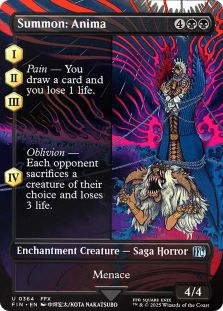 MTG FF アニマ 悲嘆 sld foil Summon: Anima (borderless) X4 M/NM Magic: The Gathering MTG