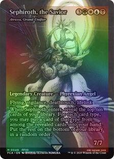 救済者、セフィロス/Sephiroth, the Savior 日本語　foil FOIL】【英】救済者、セフィロス/Sephiroth, the Savior[偉大