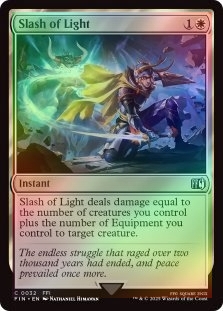 Foil Slash Of Light X4 M/NM Magic: The Gathering MTG Final Fantasy