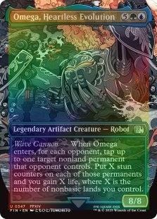 omega mtg final fantasy Collector Booster Pack Put X stun counters on each of those permanents and you gain X life Omga, arme acardiaque MTG -