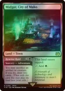 Foil Midgar, City Of Mako X4 M/NM Magic: The Gathering MTG
