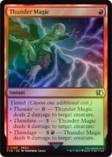 Foil Thunder Magic X4 M/NM Magic: The Gathering MTG Final Fantasy | eBay