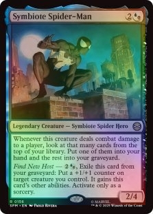 Foil Symbiote Spider-man X4 M/NM Magic: The Gathering MTG Marvel's