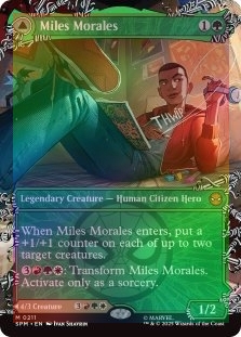 Foil ボーダーレス　マイルズ・モラレス/Miles Morales》 Foil Miles Morales (borderless) (211) M/NM Magic MTG Marvel's
