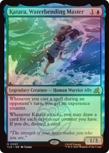 Foil Katara, Waterbending Master M/NM MTG Avatar: The Last