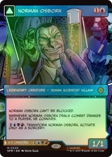 Foil Norman Osborn (borderless) M/NM Magic MTG Marvel's Spider-man