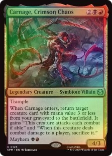 Foil Carnage, Crimson Chaos X4 M/NM Magic: The Gathering MTG
