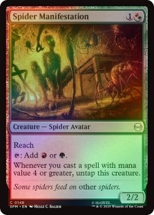 Foil Spider Manifestation X4 M/NM Magic: The Gathering MTG