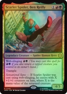 Foil Spider-ham, Peter Porker X4 M/NM Magic MTG Marvel's Spider-man | eBay