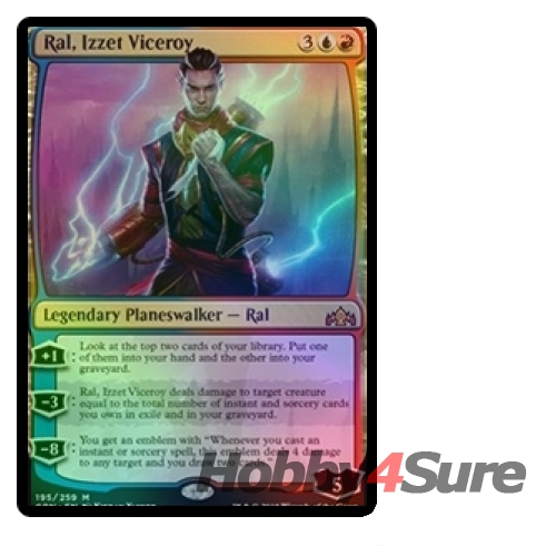 Ral Izzet Viceroy 1x FOIL GRN MTG Guilds of Ravnica Mythic MINT red blue